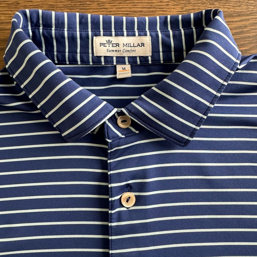Peter Millar Summer Comfort Navy Polo - Medium